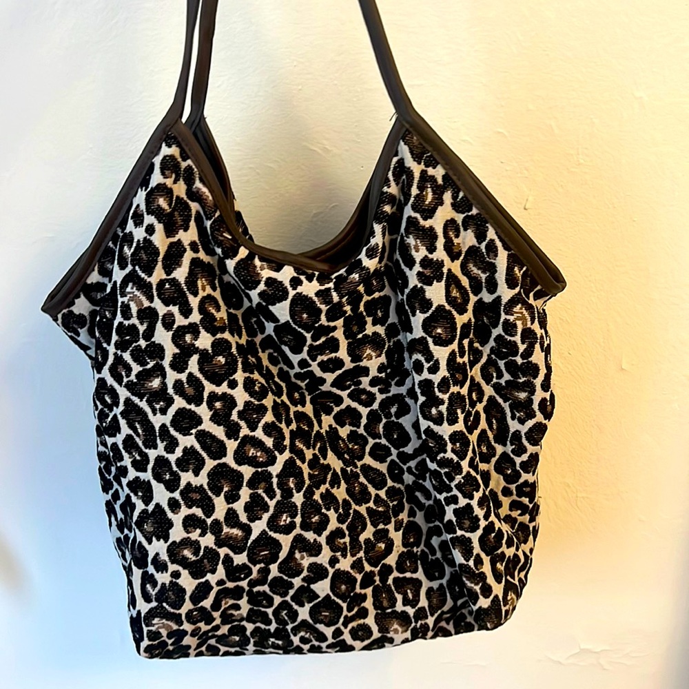 Anthropologie Leopard Tote Bag